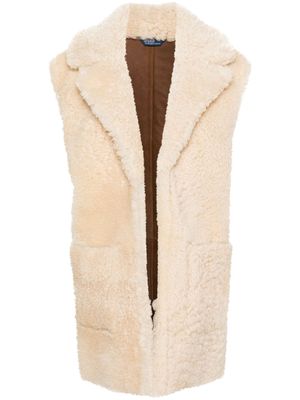 Polo Ralph Lauren reversible shearling sleeveless coat - Brown