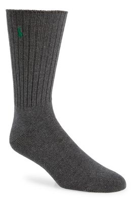 Polo Ralph Lauren Rib Crew Socks in Grey Heather