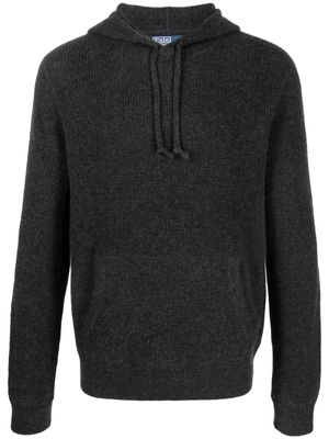 Polo Ralph Lauren ribbed-knit cashmere hoodie - Grey