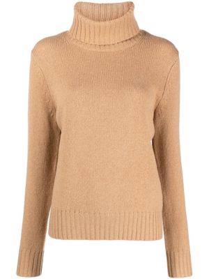 Polo Ralph Lauren roll-neck wool jumper - Brown