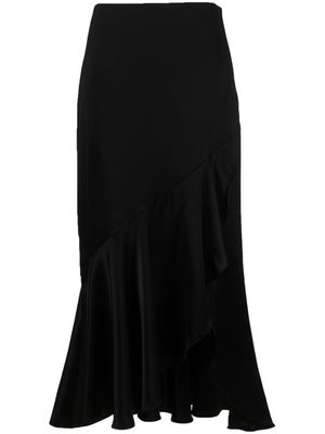 Polo Ralph Lauren ruffled-hem maxi skirt - Black