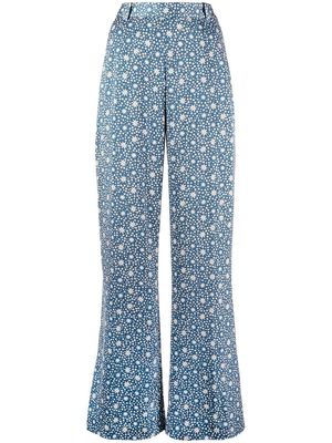 Polo Ralph Lauren satin wide-leg trousers - Blue