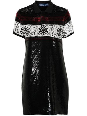 Polo Ralph Lauren sequin mini dress - Black