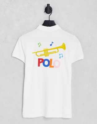Polo Ralph Lauren short sleeve logo polo shirt in white