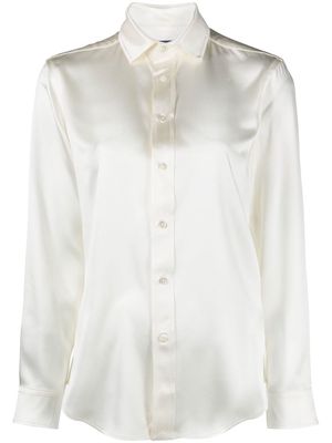 Polo Ralph Lauren silk longsleeved shirt - White
