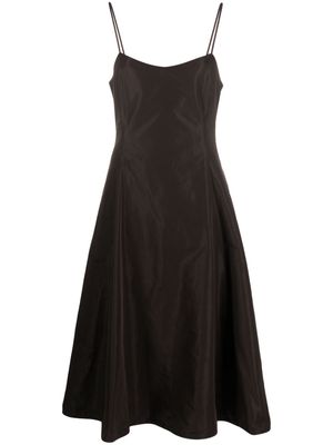 Polo Ralph Lauren sleeveless silk-blend midi dress - Brown
