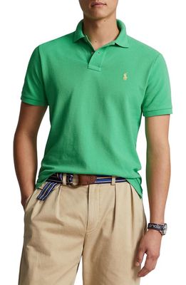 Polo Ralph Lauren Solid Cotton Piqué Polo in Classic Kelly at Nordstrom, Size Medium