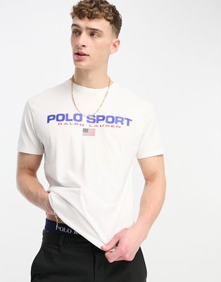 Polo Ralph Lauren sport capsule front logo t-shirt classic fit in white