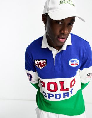 Polo Ralph Lauren sport capsule racing color block rugby polo classic fit in multi