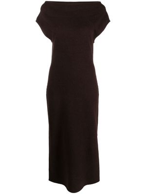 Polo Ralph Lauren straight-neck jumper dress - Brown