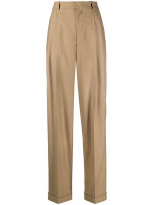 Polo Ralph Lauren stretch-wool straight-leg trousers - Brown