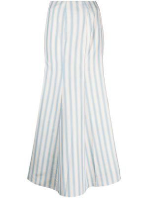 Polo Ralph Lauren stripe-print maxi skirt - Blue