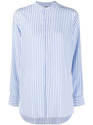 Polo Ralph Lauren stripe-print silk shirt - Blue