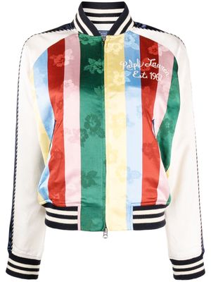 Polo Ralph Lauren striped bomber jacket - Blue