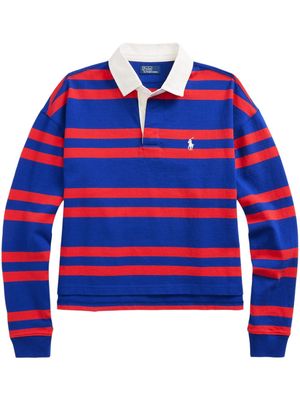 Polo Ralph Lauren striped cotton polo top - Blue