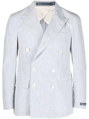 Polo Ralph Lauren striped double-breasted blazer - Blue