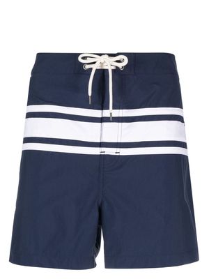 Polo Ralph Lauren striped drawstring-fastening swim shorts - Blue