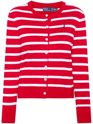 Polo Ralph Lauren striped knitted cardigan - Red