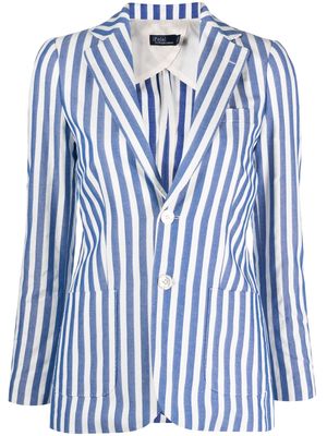 Polo Ralph Lauren striped single-breasted blazer - Blue