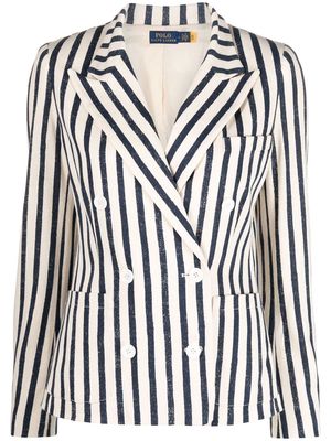 Polo Ralph Lauren striped single-breasted blazer - Neutrals