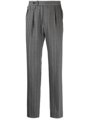 Polo Ralph Lauren striped wool-blend tailored trousers - Grey