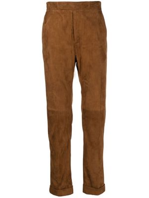Polo Ralph Lauren suede tailored trousers - Brown