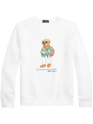 Polo Ralph Lauren Teddy Bear cotton-blend sweatshirt - White