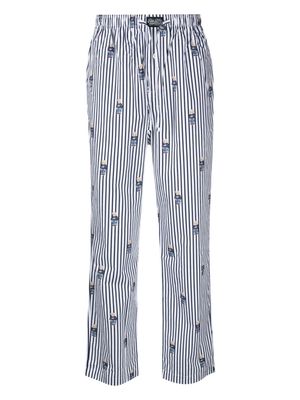 Polo Ralph Lauren Teddy Bear patterned striped pants - Blue