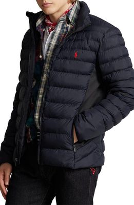Polo Ralph Lauren Terra Hybrid Recycled Nylon & Recycled Polyester Puffer Jacket in Polo Black