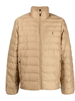 Polo Ralph Lauren Terra Polo Pony-embroidered padded jacket - Neutrals