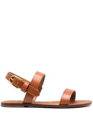 Polo Ralph Lauren triple-strap flat sandals - Brown