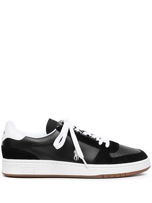 Polo Ralph Lauren two-tone lace-up sneakers - Black
