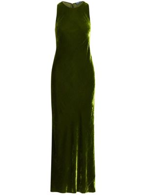 Polo Ralph Lauren velvet slip-on maxi dress - Green