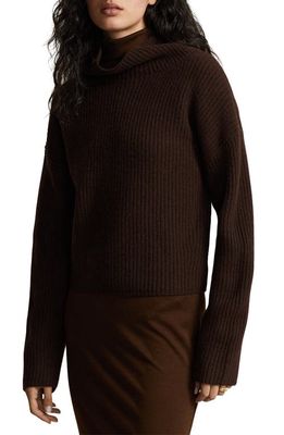 Polo Ralph Lauren Wool & Cashmere Turtleneck Sweater in Cedar Heather