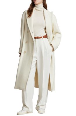 Polo Ralph Lauren Wool Blend Coat in Cream