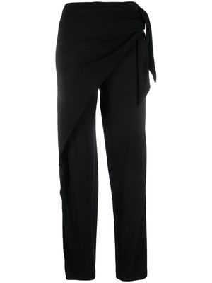 Polo Ralph Lauren wrap-front tuxedo trousers - Black