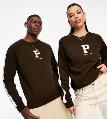 Polo Ralph Lauren x ASOS exclusive collab sweatshirt with central logo in brown