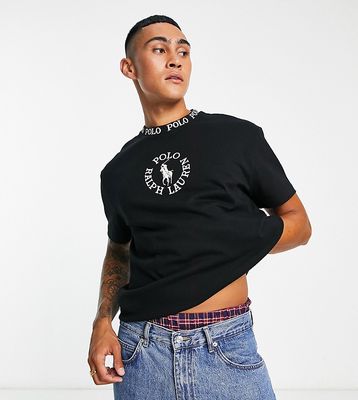 Polo Ralph Lauren x ASOS exclusive collab t-shirt in black with chest circle logo