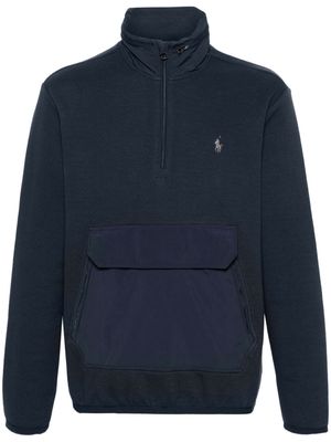 Polo Ralph Lauren zip-up piqué hoodie - Blue