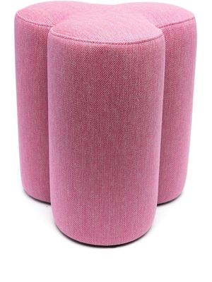 POLSPOTTEN Clover bouclé stool - Pink
