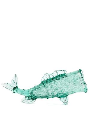 POLSPOTTEN Fish glass jar - Green
