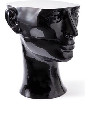 POLSPOTTEN Head Right Bottom lacquered-finish sculpture - Black