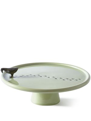 POLSPOTTEN Walking Duck ceramic plate - Green