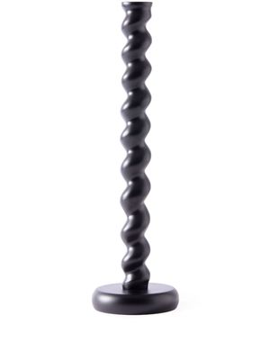 POLSPOTTEN XL Twister matte-finish candle holder - Black