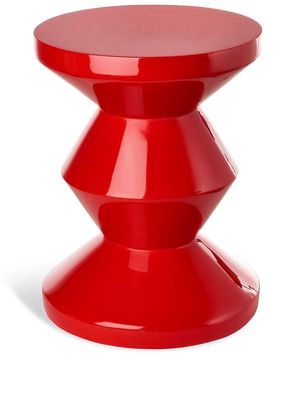 POLSPOTTEN Zig Zag stool - Red