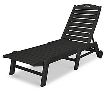 POLYWOOD Nautical Chaise with Wheels