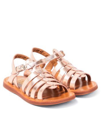Pom d'Api Leather metallic sandals