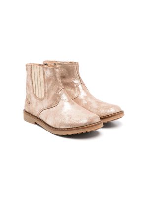 Pom D'api metallic-effect leather ankle boots - Neutrals