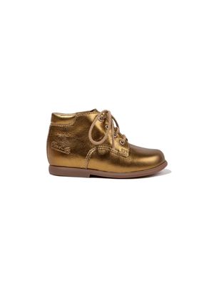 Pom D'api Nioupi leather ankle boots - Gold