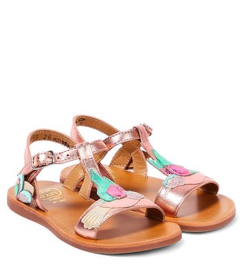 Pom d'Api Plagette Colibri leather sandals